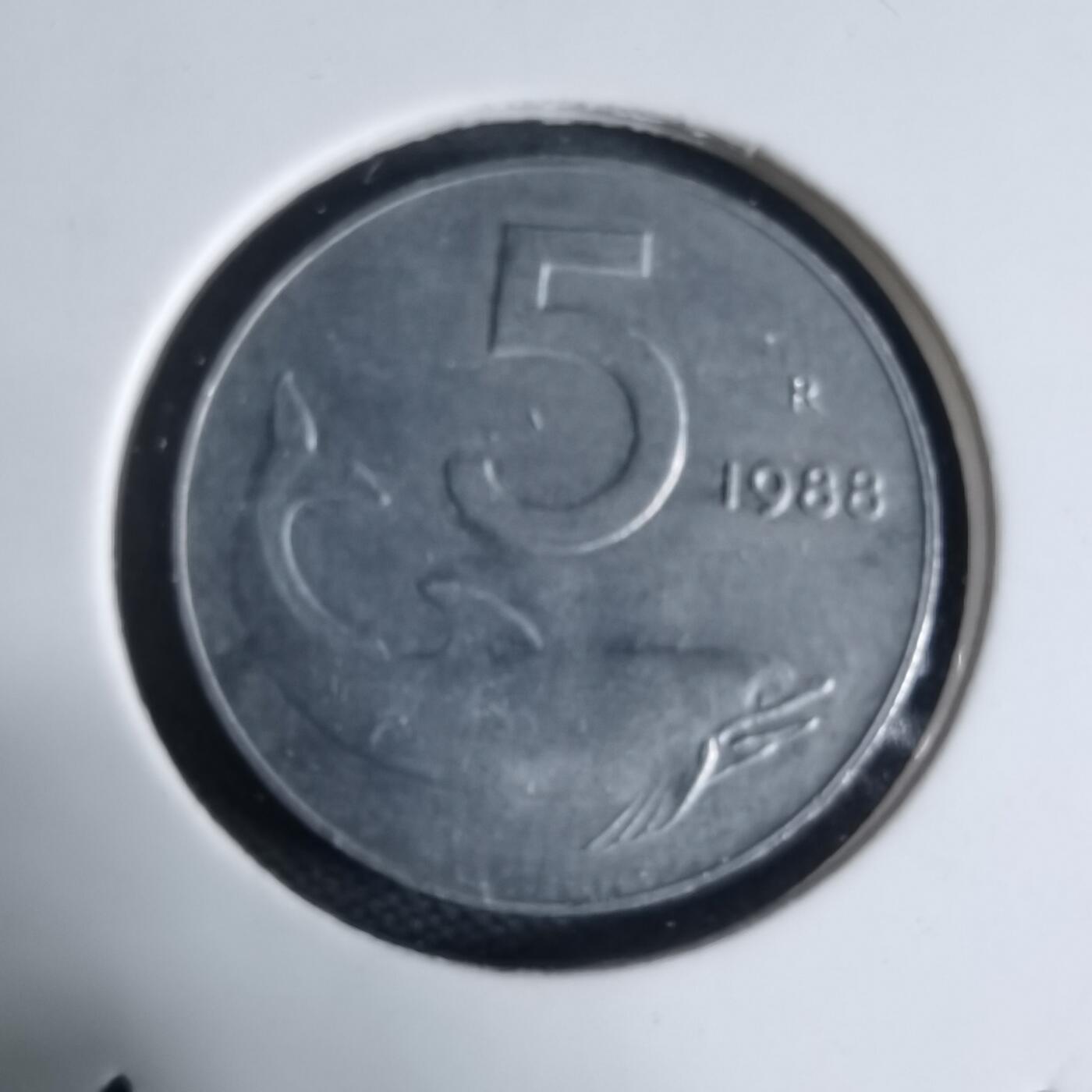 沼泽如烟--第941场 意大利1988年5里拉