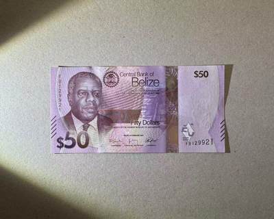 【Blue Auction】世界纸币精拍第765期——18级TOP拍卖/信誉/品质/专业/高效💫 - 【雷达号无47】伯利兹 2025年50元 全新UNC