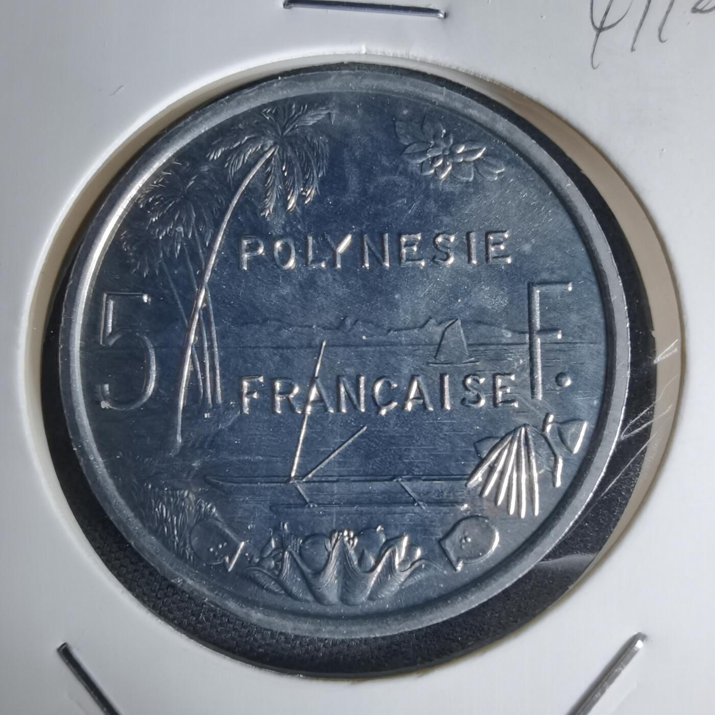 沼泽如烟--第941场 法属波利尼西亚1986年5法郎