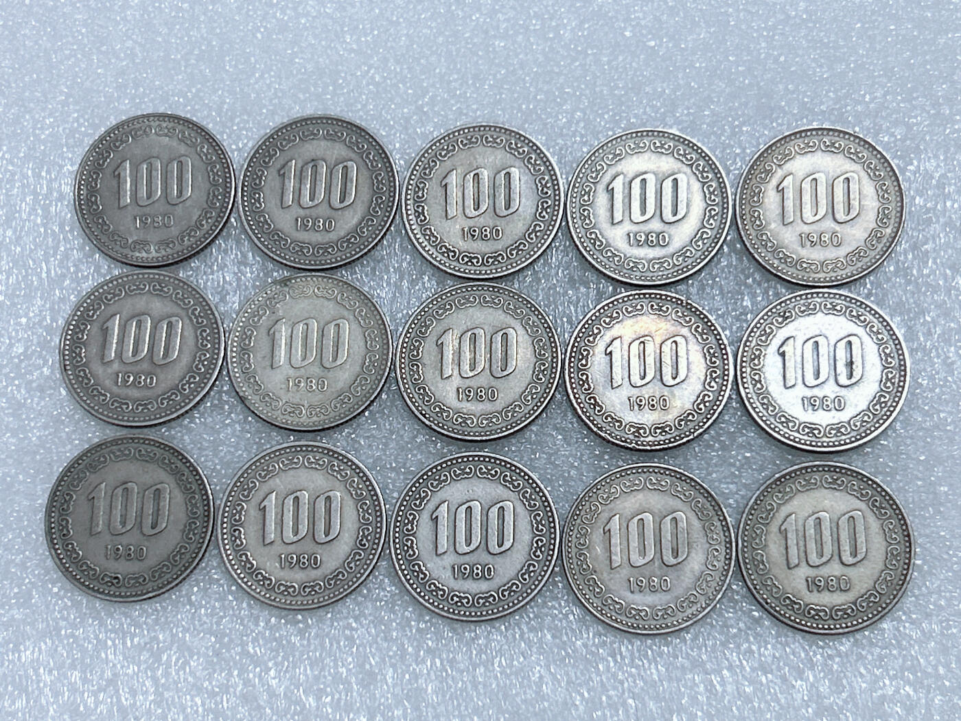 第一海外回流一元起拍收藏 韩国专场  第279期 韩国1980年李舜臣100元 15枚