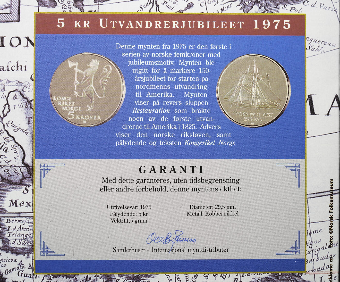 修遠堂世界钱币第九十八期 挪威5克朗纪念币4枚