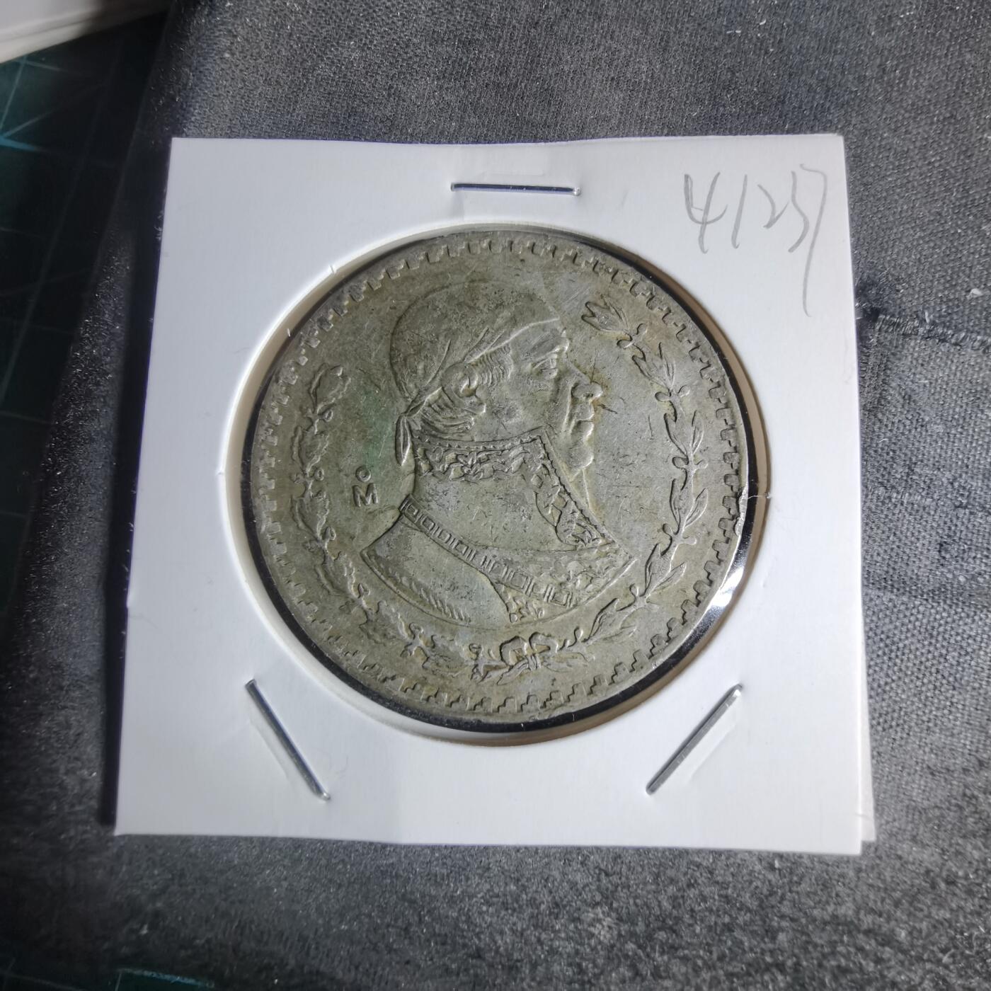 沼泽如烟--第941场 墨西哥1962年1比索银币低银