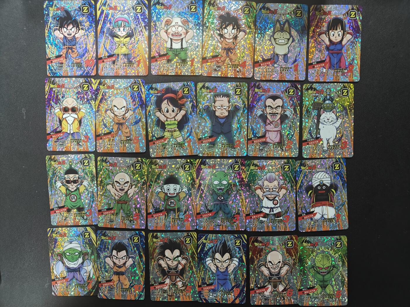 天玑星卡拍第152期《12.22周一截拍》持续收拍收评中 满赠卡需备注 七龙珠 Q版闪卡 自制卡 44张