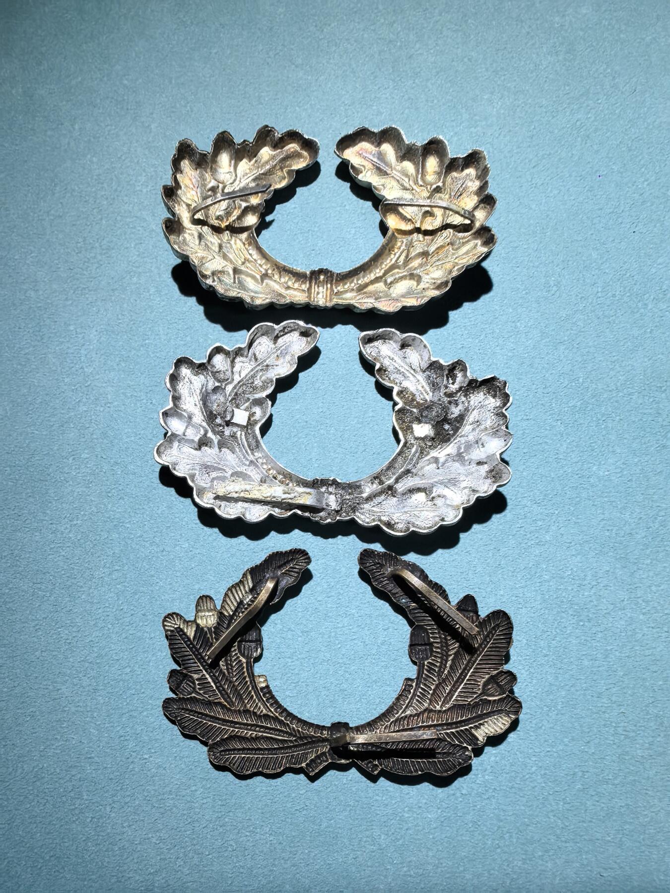 盛世勋华——号角文化勋章邮票专场拍卖第294期 德国（1939）国防军陆军帽徽橡叶环 3枚