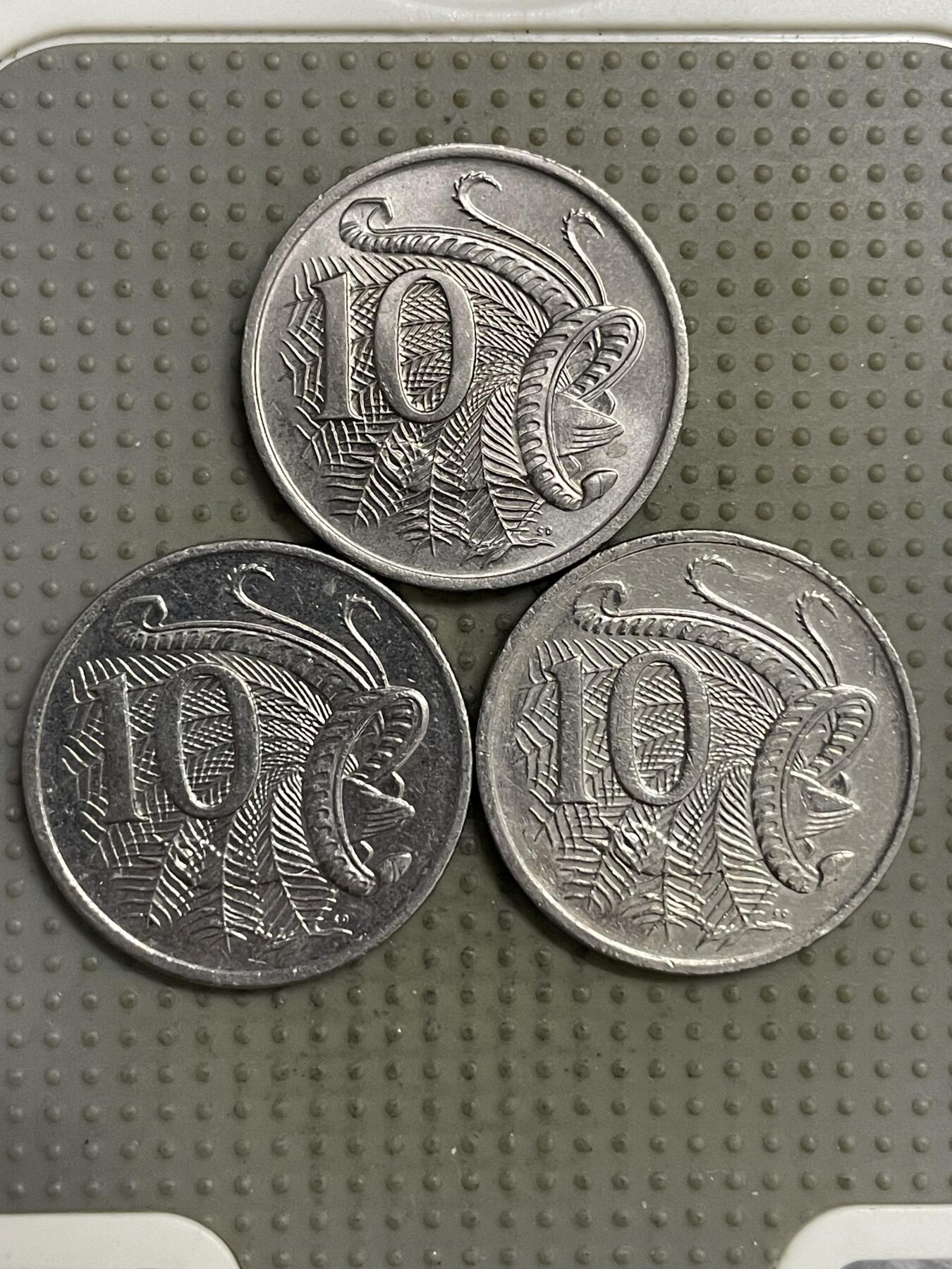 2025年第142场各国散币拍卖（总第142场） 澳大利亚10分3枚