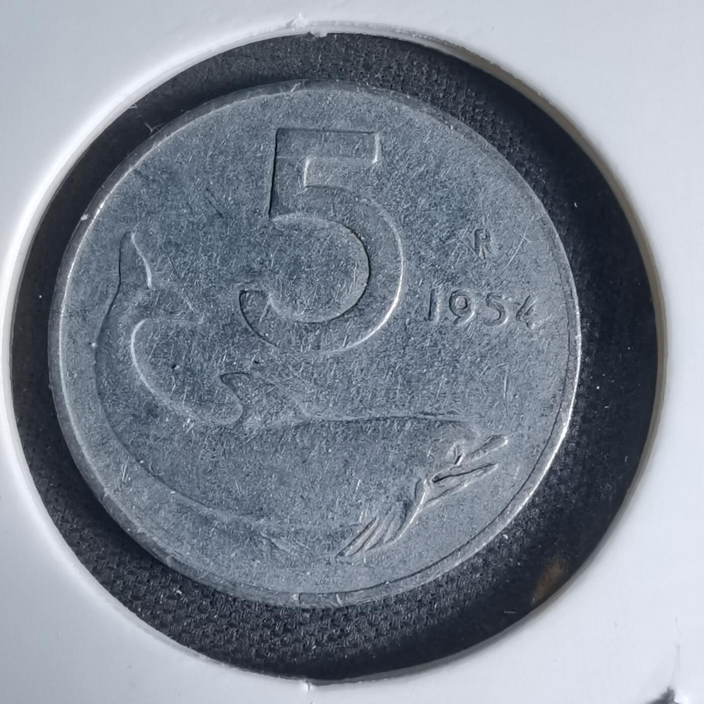 沼泽如烟--第941场 意大利1954年5里拉