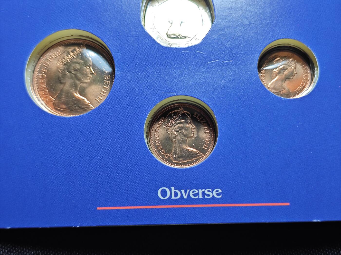 KK钱币收藏小铺 《套币 好品/批量散币专场》  2月预留时间 周末发货  1982英国大小面值清年一套