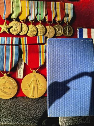 大明五军都督25年末场次，无佣金 - 美国二战胜利奖章，原盒，带略