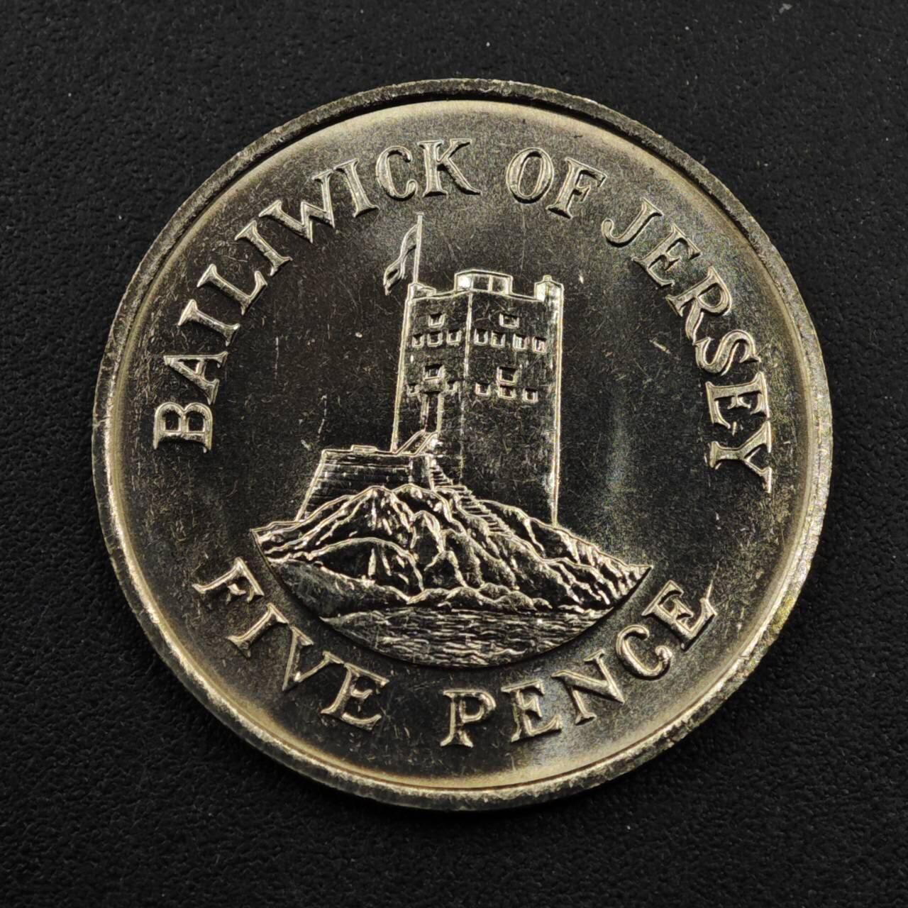 【淘币小摊】实时拍第八百三十三拍   散币场   满百包邮可预留二周 每周一统一发货   泽西岛1985年哨堡5便士镍币