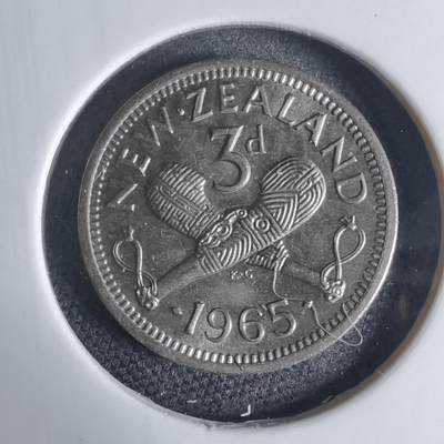 沼泽如烟--第941场 - 新西兰1965年3便士