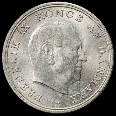 修遠堂世界钱币第九十八期 - 1964年丹麦安妮公主结婚纪念5克朗银币 17g，含银80%