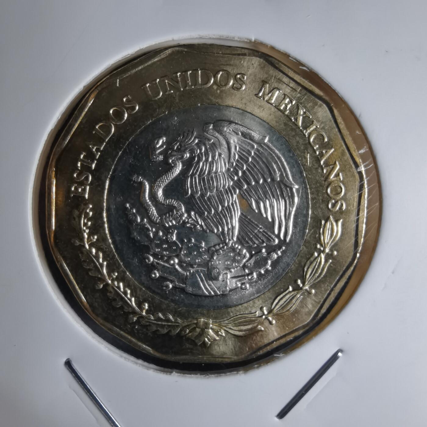 沼泽如烟--第941场 墨西哥2021年20比索纪念币