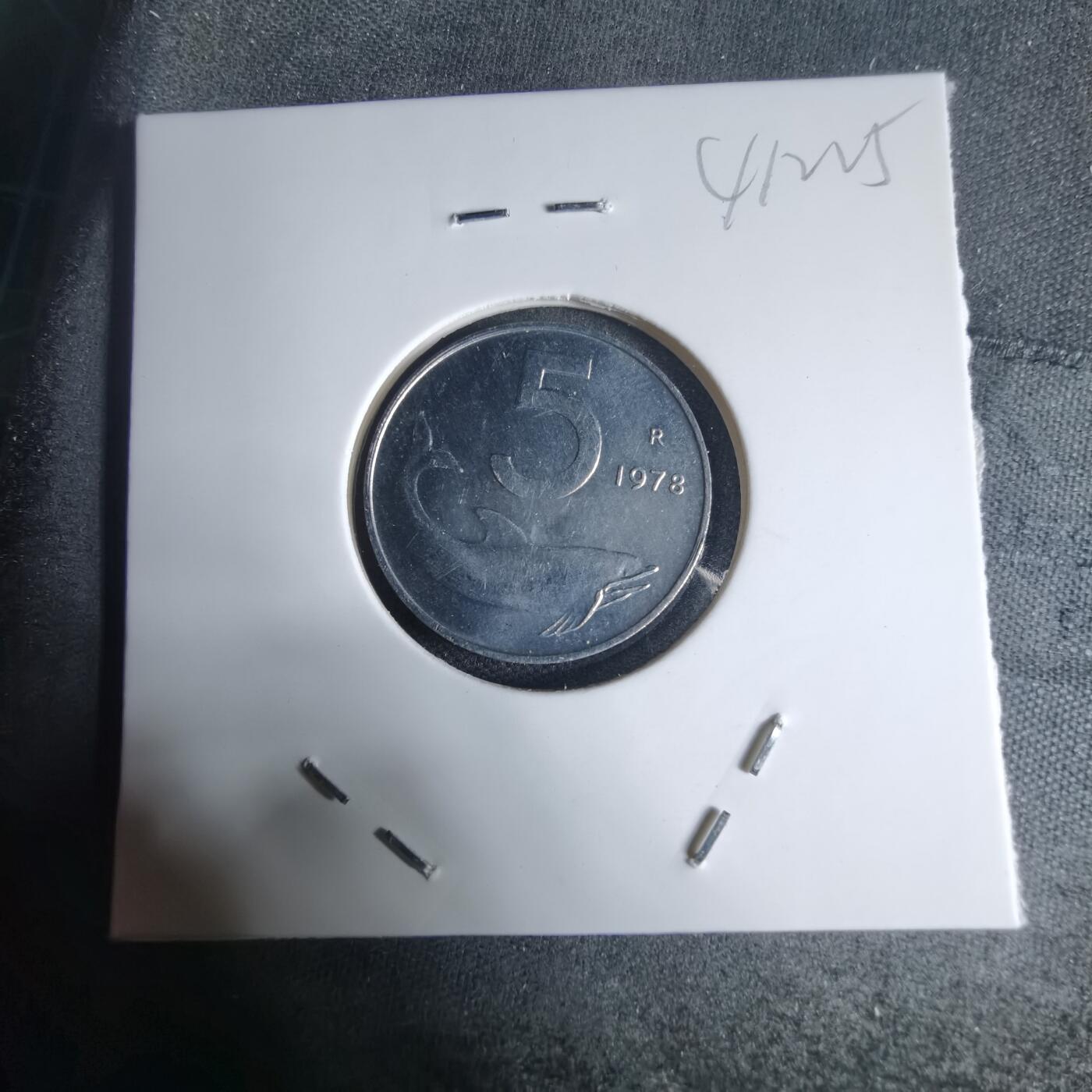 沼泽如烟--第941场 意大利1978年5里拉