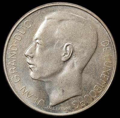 修遠堂世界钱币第九十八期 - 1964年卢森堡100法郎大银币 未流通 仅铸造5万枚 18g，83.5%银