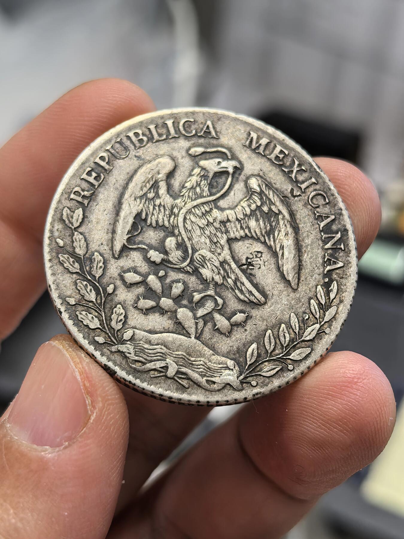 博洋堂世界钱币拍卖第153期（全场包邮） 墨西哥1894年MO AM版花边鹰洋