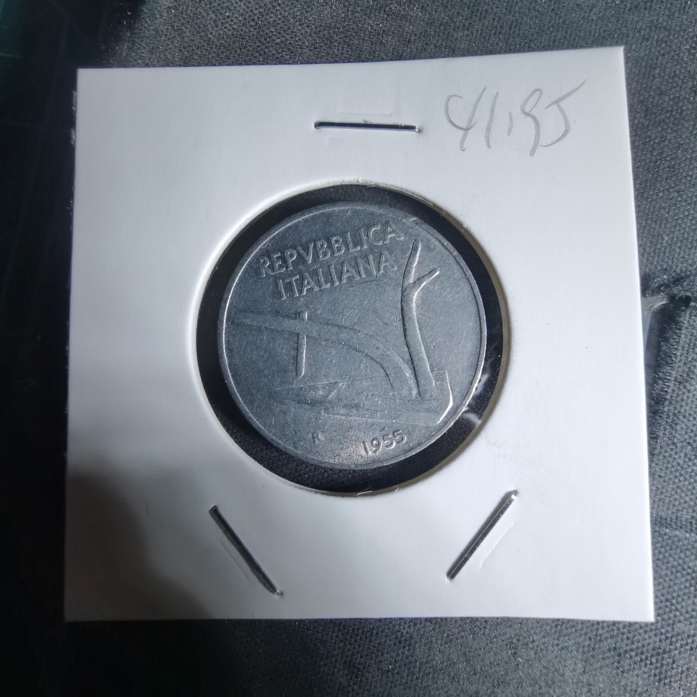 沼泽如烟--第941场 意大利1955年10里拉