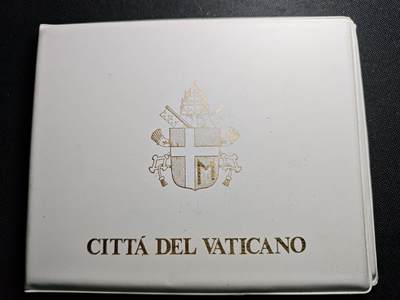 KK钱币收藏小铺 《套币 好品/批量散币专场》  2月预留时间 周末发货 -  梵蒂冈镀银章5枚套