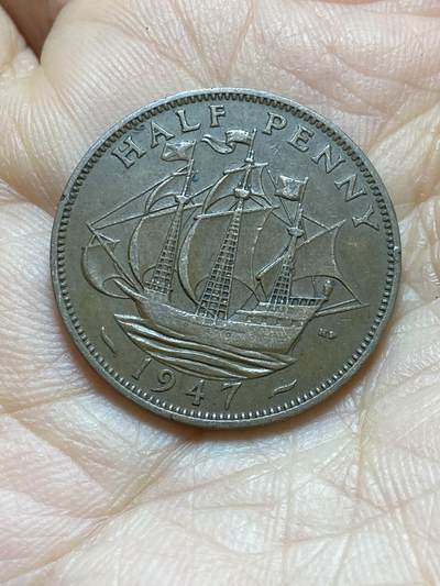 2025年第一百三十八场(总第一百六十四场）外国好品散币场(免佣金) - 英国🇬🇧1947年半便士(乔治六世第一版)