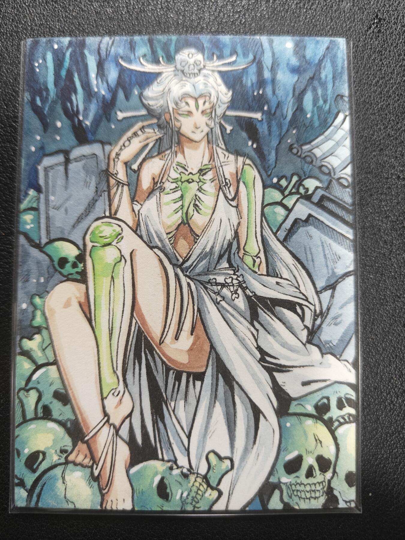 天玑星卡拍第152期《12.22周一截拍》持续收拍收评中 满赠卡需备注 【手绘卡】Rubick 西游手绘 白骨精 手绘卡