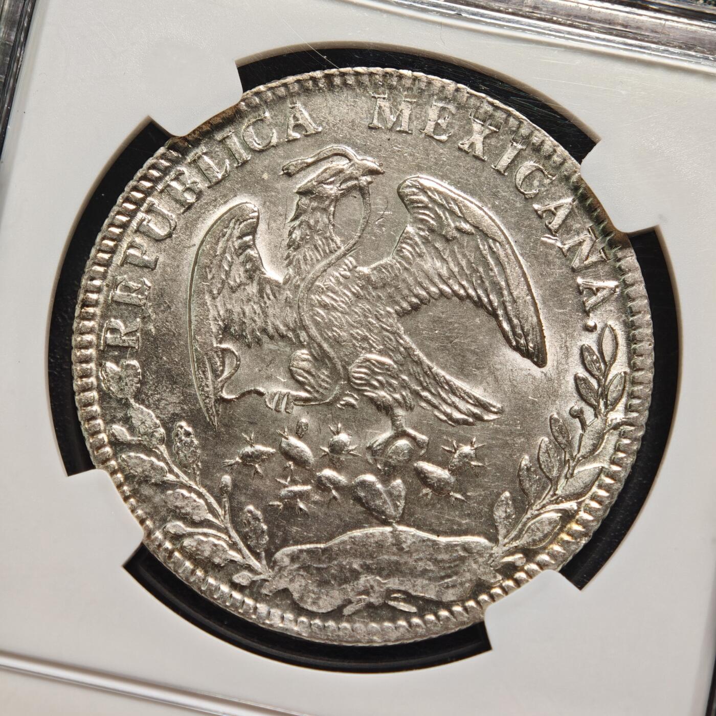 【德藏】世界币章拍卖第158期（拍品征集中~欢迎藏友联系） 1881年 墨西哥鹰洋8R银币 原光十足 NGC MS63+