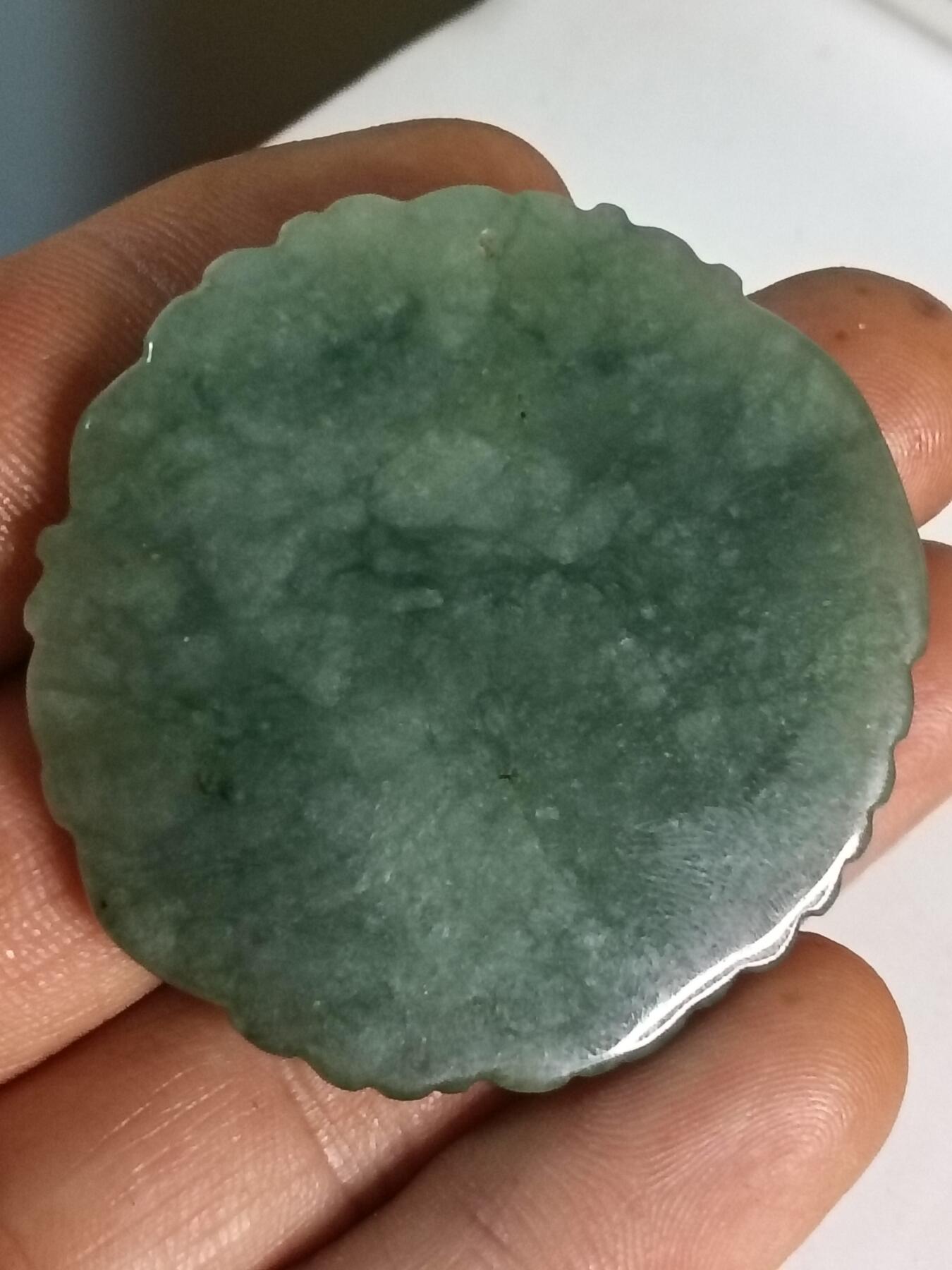 天然缅甸翡翠A货龙凤八卦吊坠 男女款玉佩