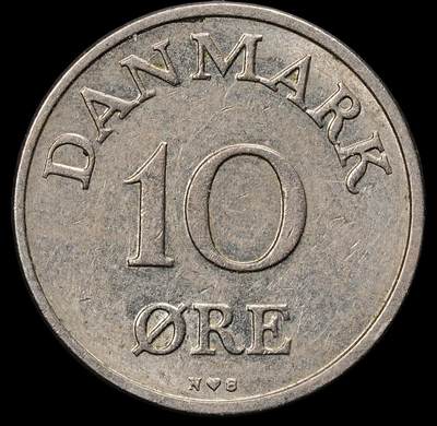修遠堂世界钱币第九十八期 - 1954年丹麦10欧尔 错版大逆背