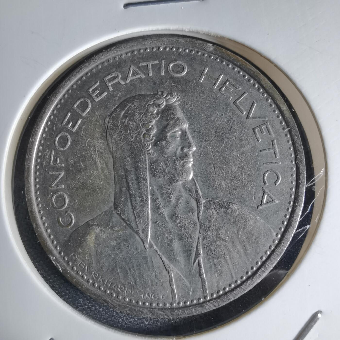 沼泽如烟--第941场 瑞士1975年5法郎