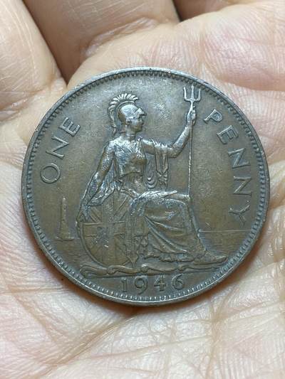2025年第一百三十八场(总第一百六十四场）外国好品散币场(免佣金) - 少见年份–英国🇬🇧1946年1便士(乔治六世第一版)
