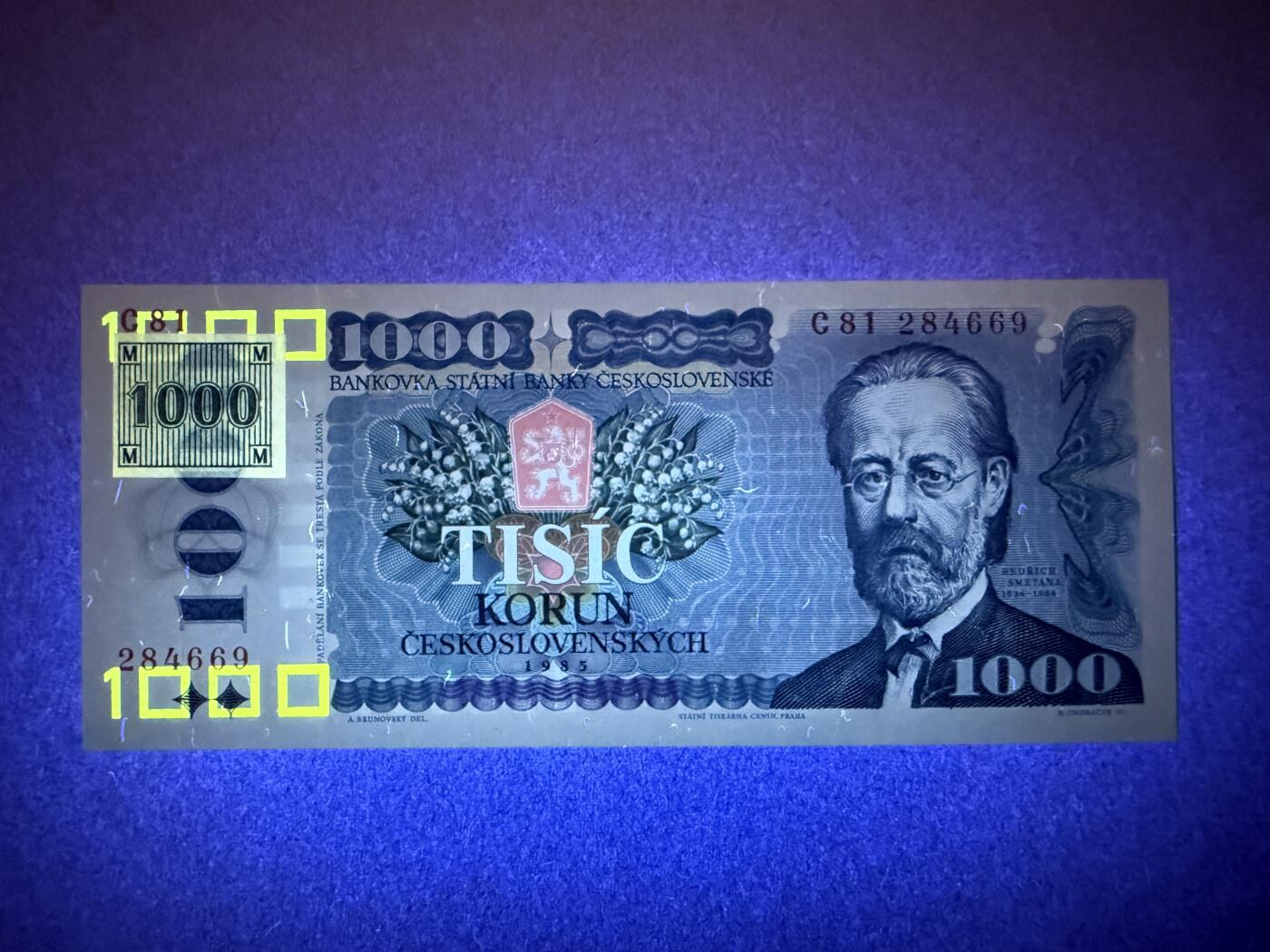 《艾美收藏》第225期-12.15周日外币精选场 捷克1000克朗 UNC 1993年