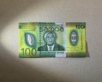 【Blue Auction】世界纸币精拍第765期——18级TOP拍卖/信誉/品质/专业/高效💫 - 【补号 倒置号】萨摩亚 新版100元 全新UNC