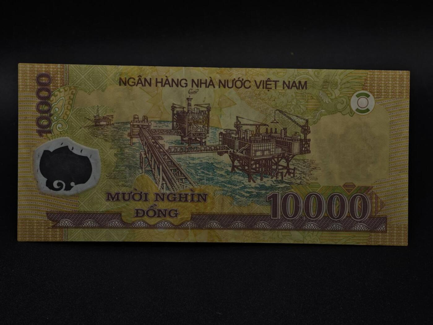 【淘币小摊】限时拍第八百三十四拍  纸币场  满百包邮可预留两周  周一统一发货  越南10000盾塑料钞【有折】