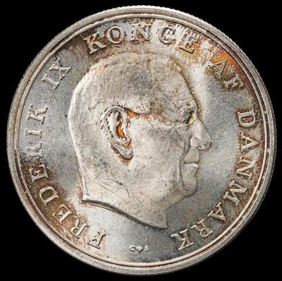 修遠堂世界钱币第九十八期 - 1964年丹麦安妮公主结婚纪念5克朗银币 17g，含银80%