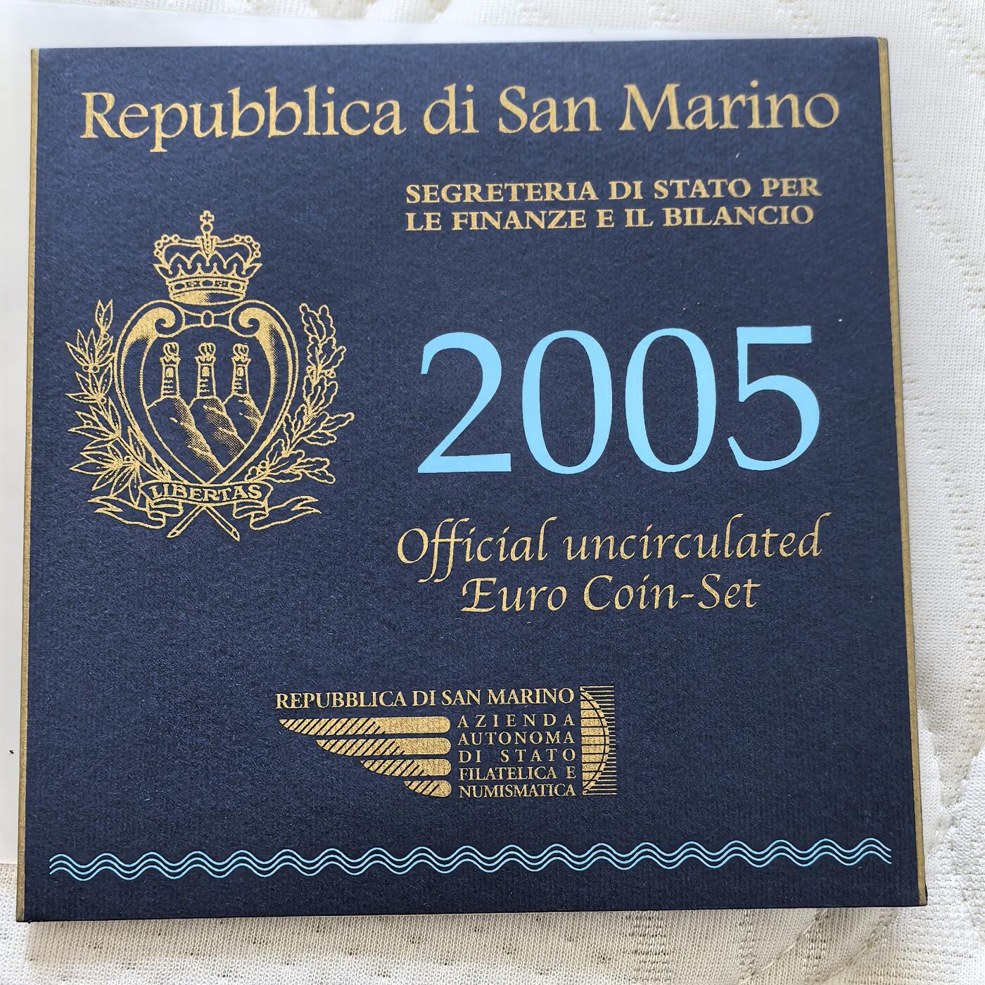 道一币馆币章第一百六十场 圣马力诺2005年执政官安东尼奥•奥诺弗里官方纪念套币含安东尼奥•奥诺弗里5欧元纪念银币