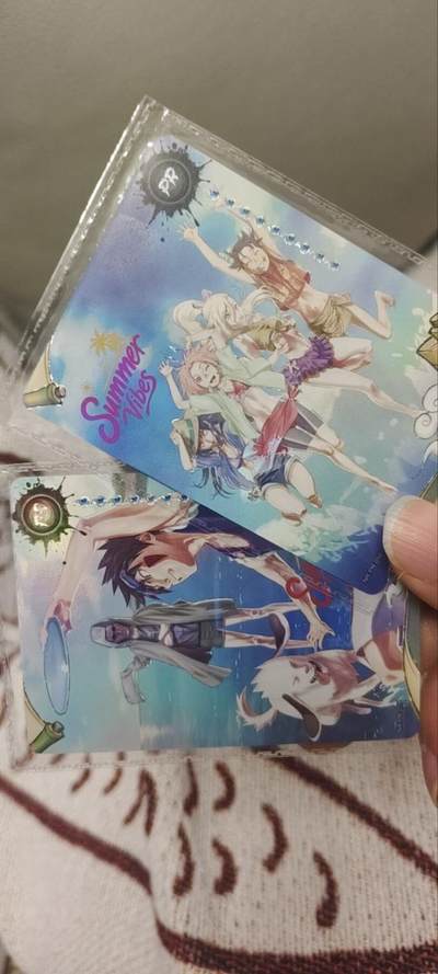 秋原瞳的小店第三十期（卡游三国凑套必备，众多大卡位，总有一个适合你） - 卡游火影忍者海滩派对活动卡原膜——一对