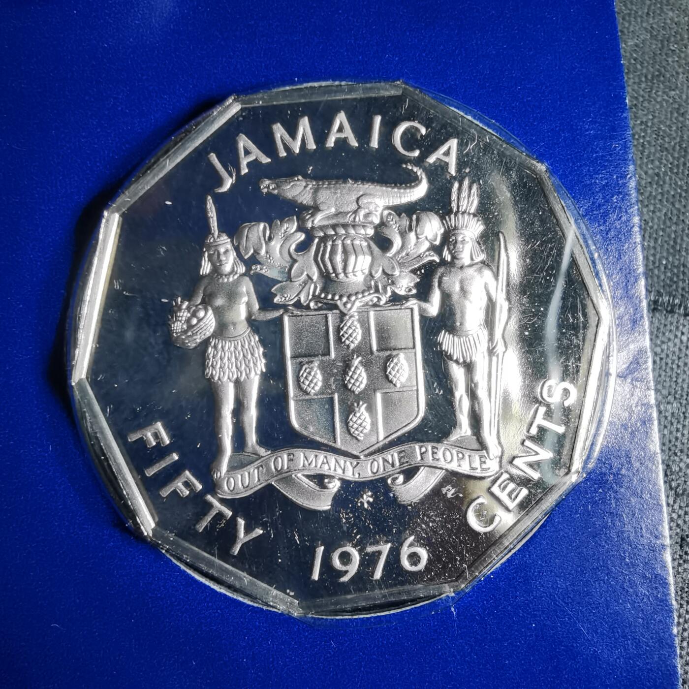 沼泽如烟--第941场 牙买加1976年50分精制币