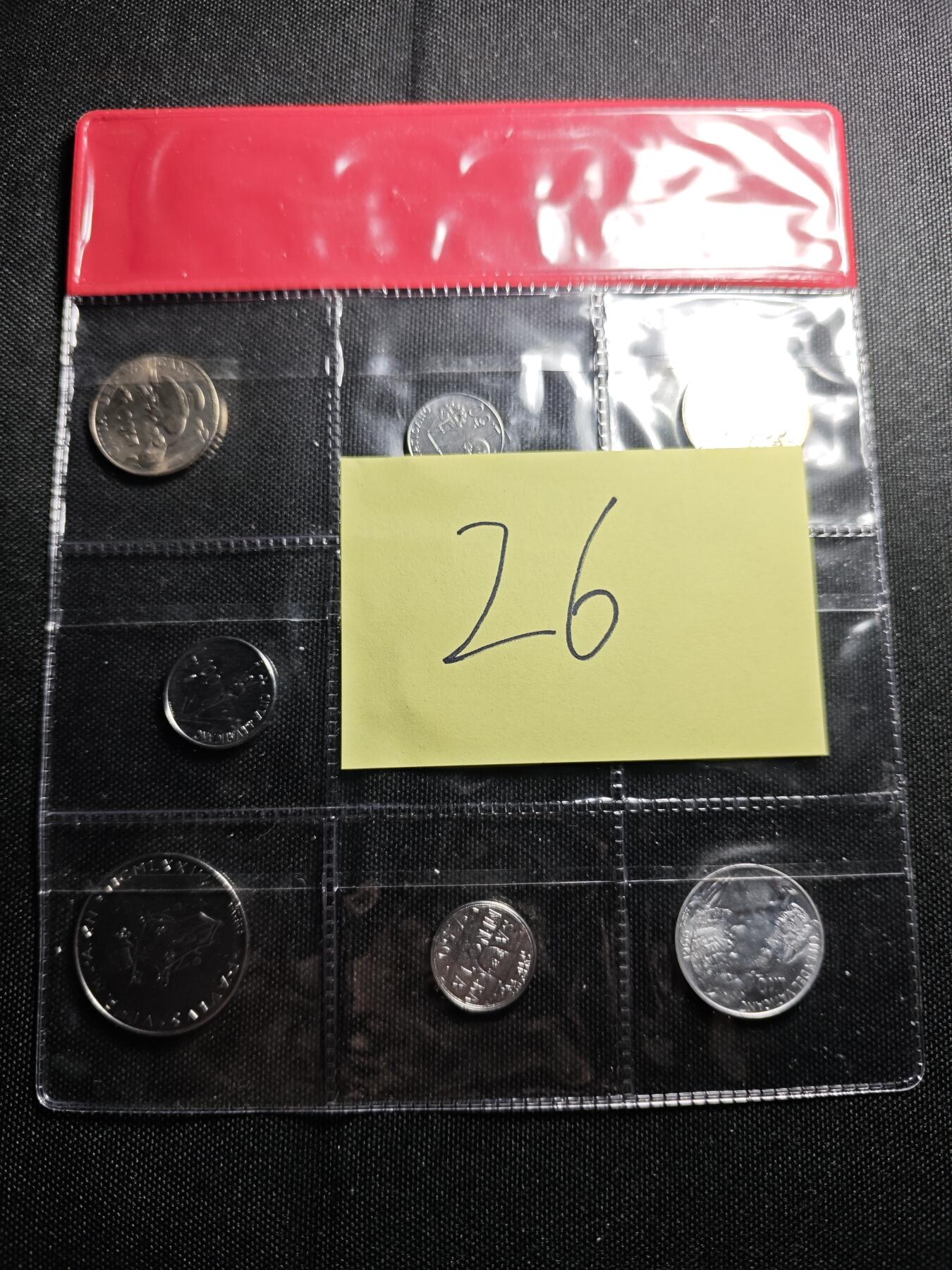 KK钱币收藏小铺 《套币 好品/批量散币专场》  2月预留时间 周末发货  梵蒂冈大小面值一套