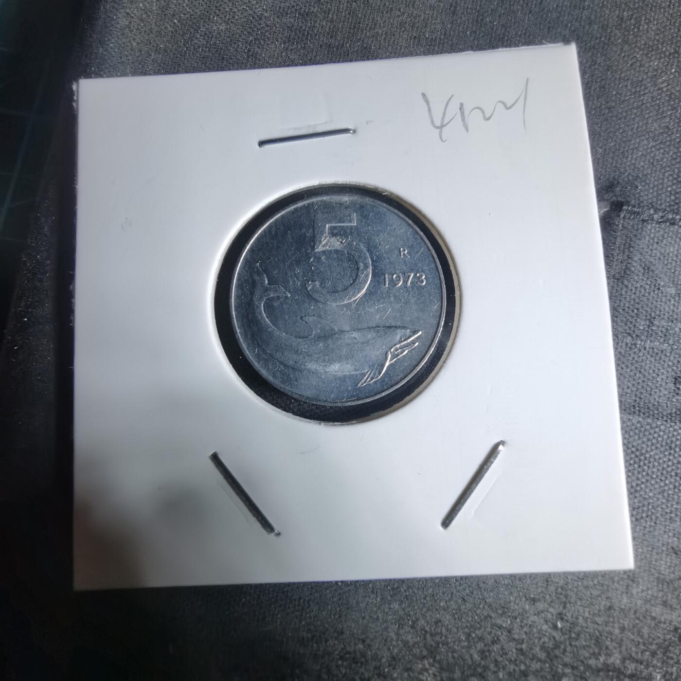 沼泽如烟--第941场 意大利1973年5里拉