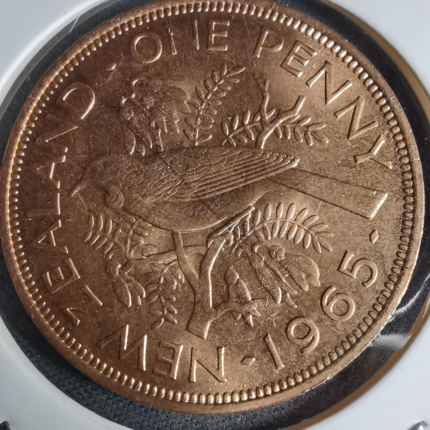 沼泽如烟--第941场 新西兰1965年1便士