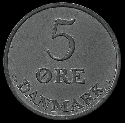修遠堂世界钱币第九十八期 - 1960年丹麦5欧尔 错版大逆背