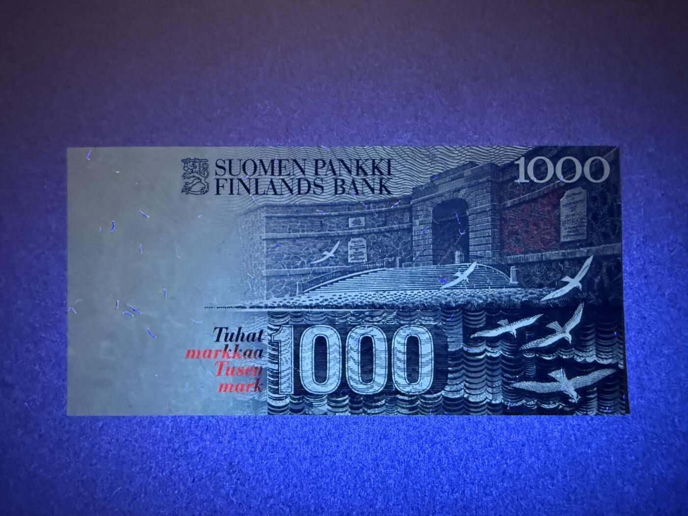 《艾美收藏》第225期-12.15周日外币精选场 芬兰1000马克 UNC 末版初版 芬兰议员屈德纽斯