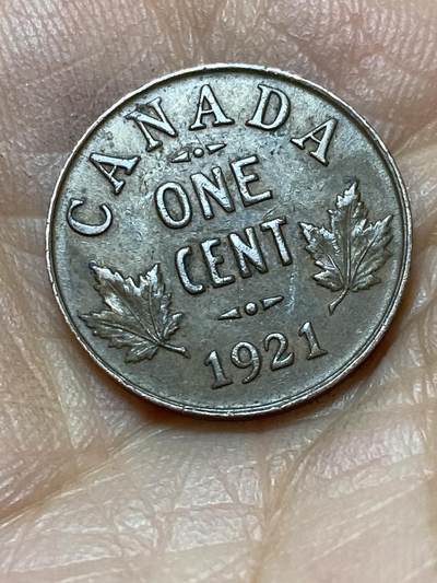 2025年第一百三十九场(总第一百六十五场）外国好品散币场(免佣金) - 加拿大🇨🇦1921年1分(乔治五世第三版)