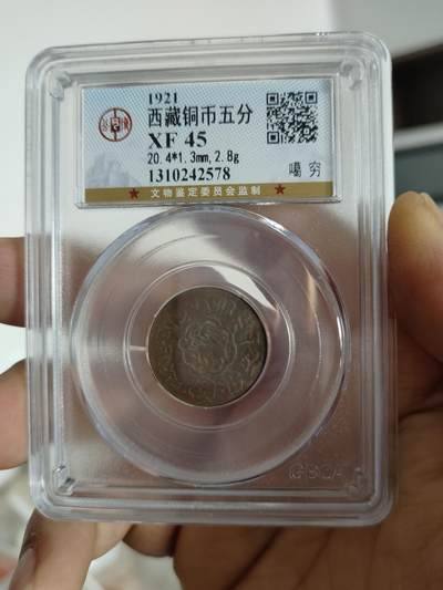 西藏铜币专场 - 西藏铜币噶穷五分公博评级币