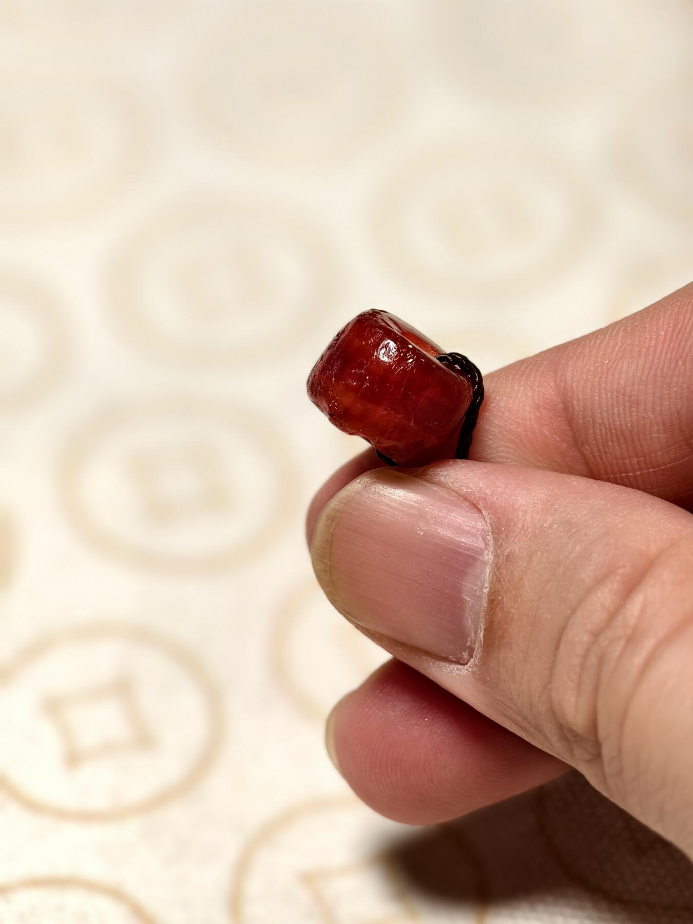 抚柳草堂-第三期章牌钱币 奖章勋章限时免佣 满百包邮 放漏专场 15世纪玛瑙剁珠 闻德评级尺寸见标签 皮光水亮风化到位