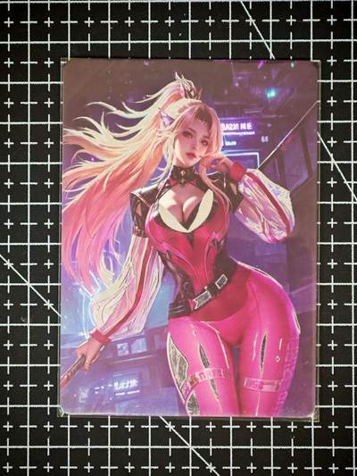 琦卡当当铺～第26期★★各种小漏~支持寄存★★~【9点40结束】扫码加群抽[包邮券]~ - 古早卡-赛博模特女-烫银工艺-1张