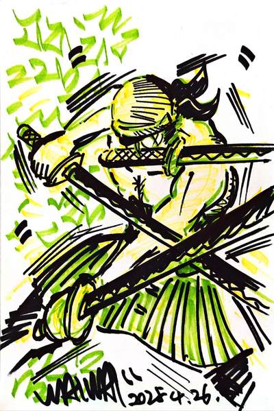 白泽拍卖卡牌手绘专场第30期（白金之夜 跨年大拍） - 2025 waiwai手绘画 尺寸：19.1cm*28.8cm  waiwai亲签