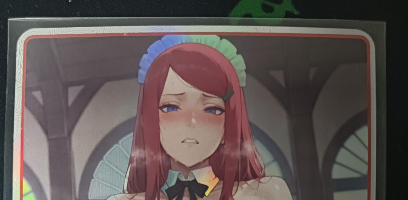 花开卡拍第53期（12月28号周日截拍，品控勿拍!!!拍品不寄存，运费5元，自制卡难免瑕疵，可能存在轻微撞角爆边等出厂瑕疵，品控介意勿拍！） 艺术卡火影端盘女玖辛奈 彩闪