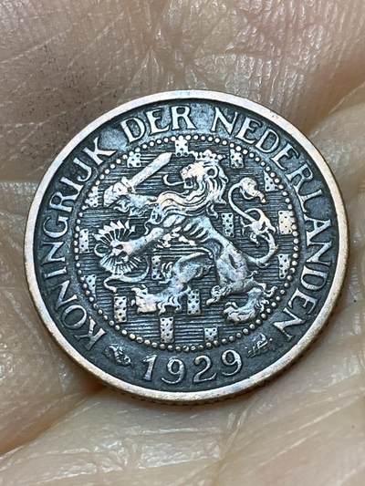 2025年第一百三十九场(总第一百六十五场）外国好品散币场(免佣金) - 好品–荷兰🇳🇱1929年1分(威廉明娜女王第六版前期，Seahorse –海马标)