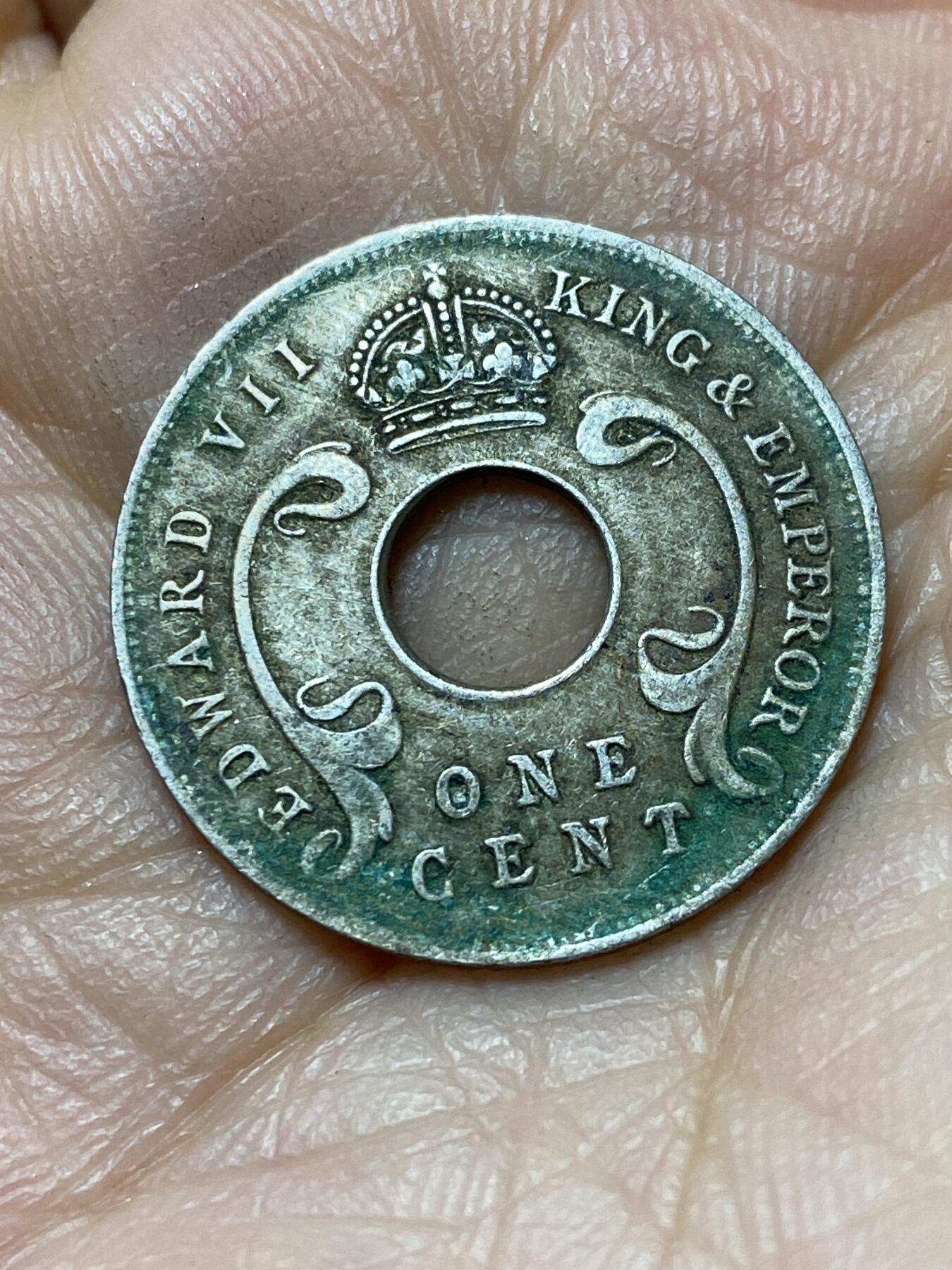 2025年第一百三十九场(总第一百六十五场）外国好品散币场(免佣金) 英属东非和乌干达领地1909年1分(爱德华七世第二版，首发年仅发行2年)