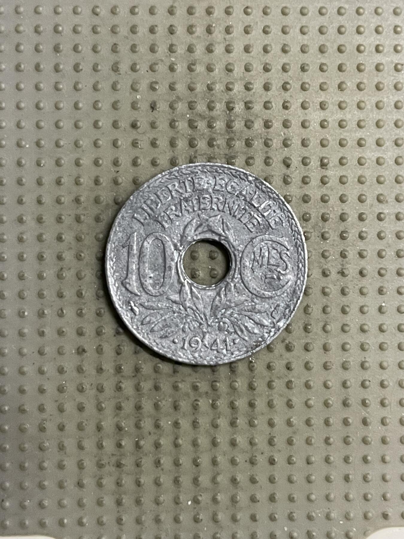 2025年第143场各国散币拍卖（总第143场） 法国1941年10生丁锌币