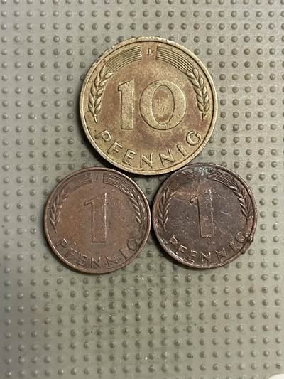 2025年第143场各国散币拍卖（总第143场） - 德国1950年3枚